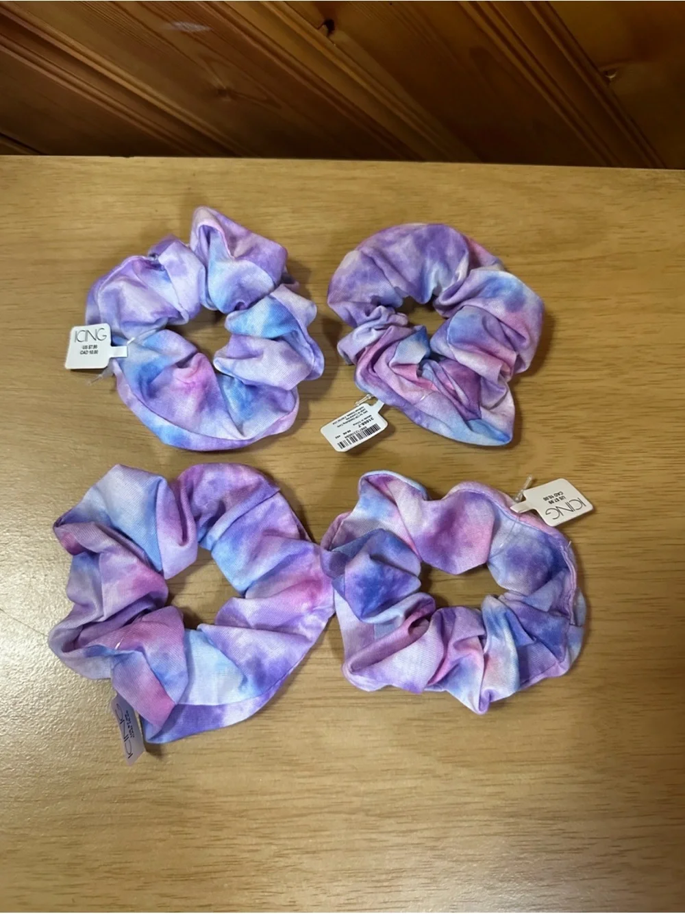 Icing Tie Dyed Hair Scrunchies